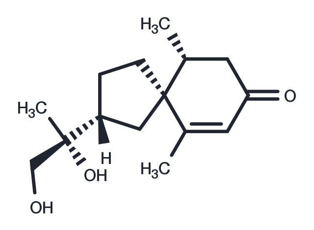 TargetMol Chemical Structure 11R,12-Dihydroxyspirovetiv-1(10)-en-2-one