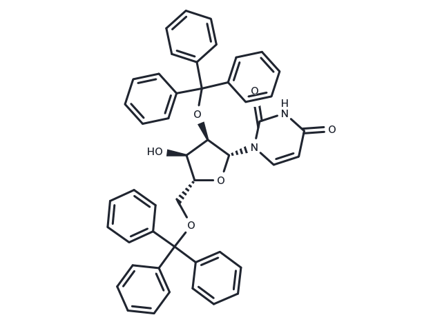 2’,5’-Bis-O-(triphenylmethyl)uridine Chemical Structure