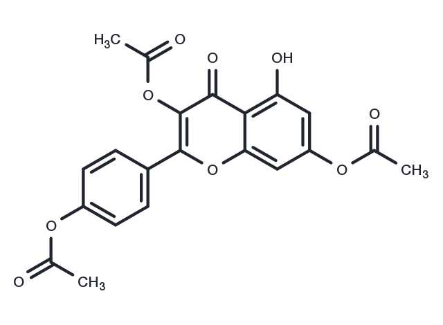 Kaempferol 3,4',7-triacetate Chemical Structure