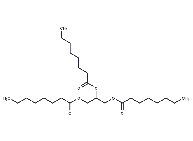 Tricaprilin Chemical Structure