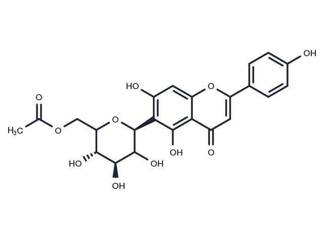 TargetMol Chemical Structure 6"-O-Acetylisovitexin
