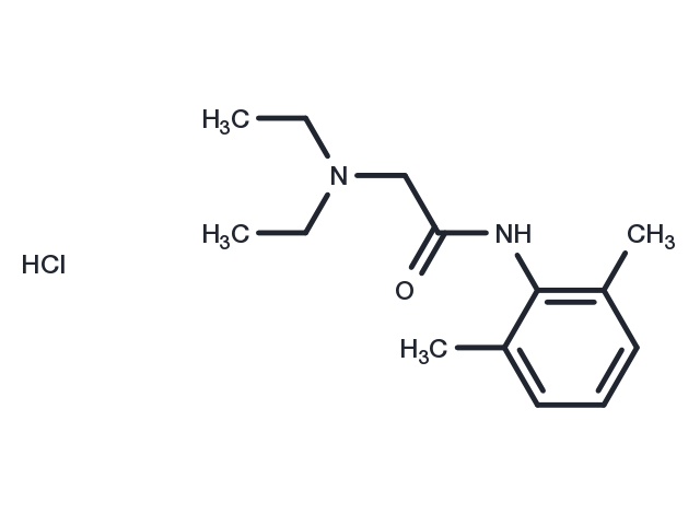 Lidocaine hydrochloride Chemical Structure
