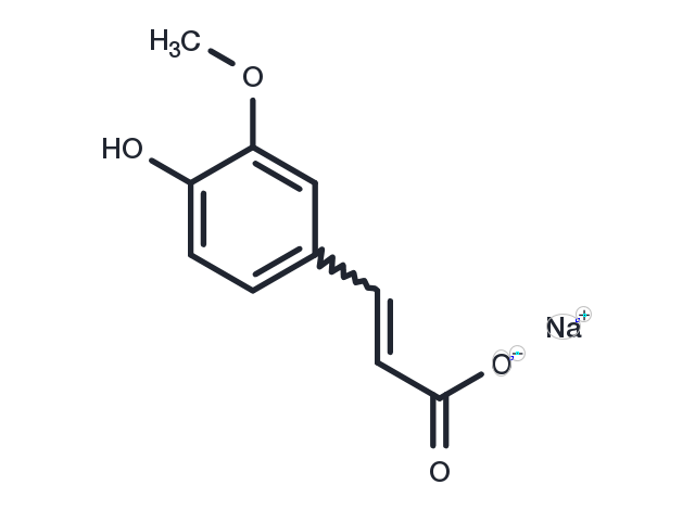 Ferulic acid sodium Chemical Structure