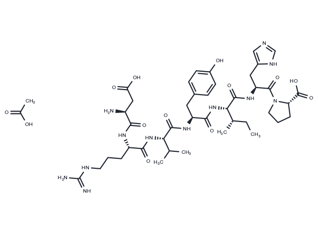 Angiotensin (1-7) (acetate) Chemical Structure