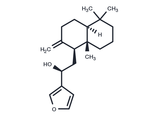 TargetMol Chemical Structure 15,16-Epoxy-12S-hydroxylabda-8(17),13(16),14-triene