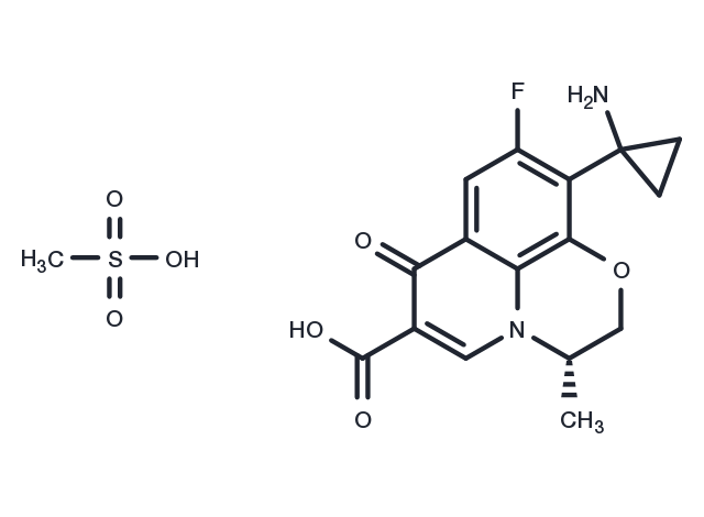 TargetMol Chemical Structure Pazufloxacin Mesylate