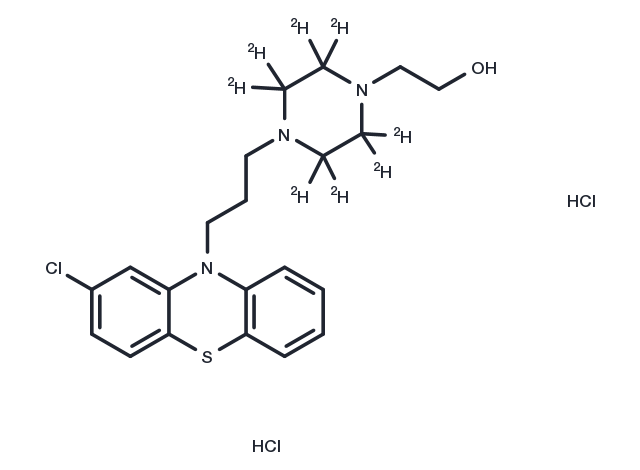 Perphenazine D8 Dihydrochloride Chemical Structure