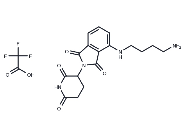Thalidomide-NH-C4-NH2 TFA Chemical Structure