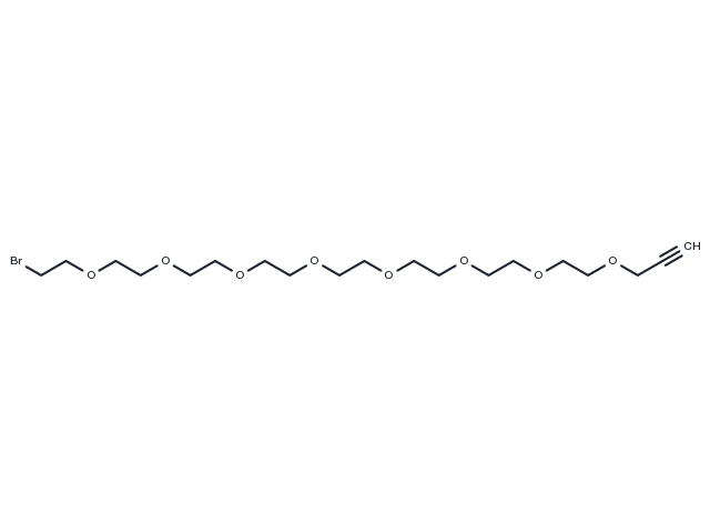 Propargyl-PEG8-bromide Chemical Structure