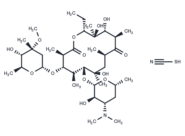 Erythromycin thiocyanate Chemical Structure