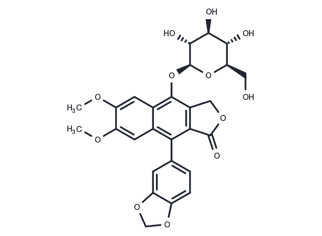Diphyllin O-glucoside Chemical Structure