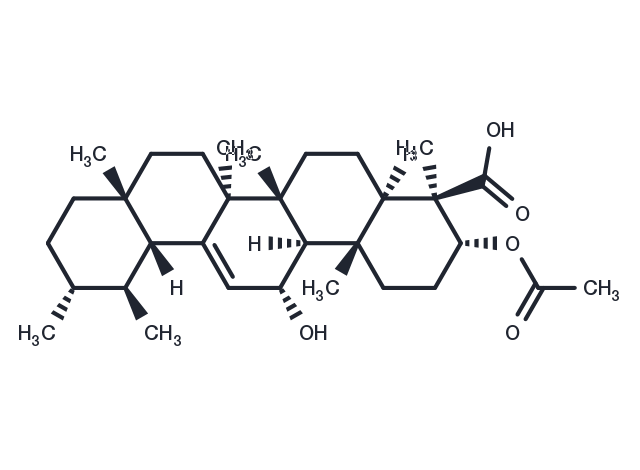 TargetMol Chemical Structure 3-O-Acetyl-11-hydroxy-beta-boswellic acid