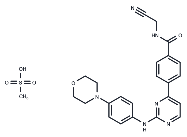 TargetMol Chemical Structure Momelotinib Mesylate