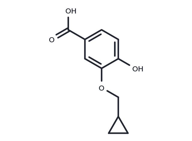 3-(Cyclopropylmethoxy)-4-hydroxybenzoic acid Chemical Structure