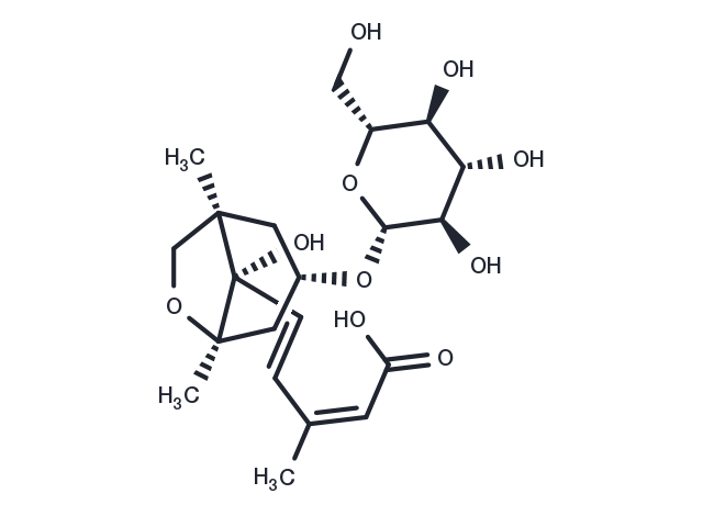 Dihydrophaseic acid 4'-O-beta-D-glucopyranoside Chemical Structure