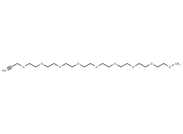 TargetMol Chemical Structure m-PEG8-O-alkyne
