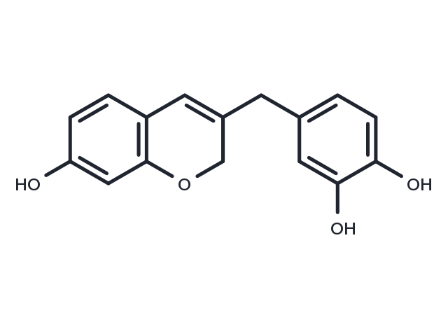 TargetMol Chemical Structure 7,3',4'-Trihydroxy-3-benzyl-2H-chromene