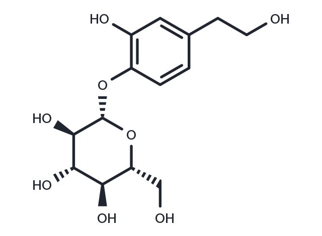 Hydroxytyrosol 4-O-glucoside Chemical Structure