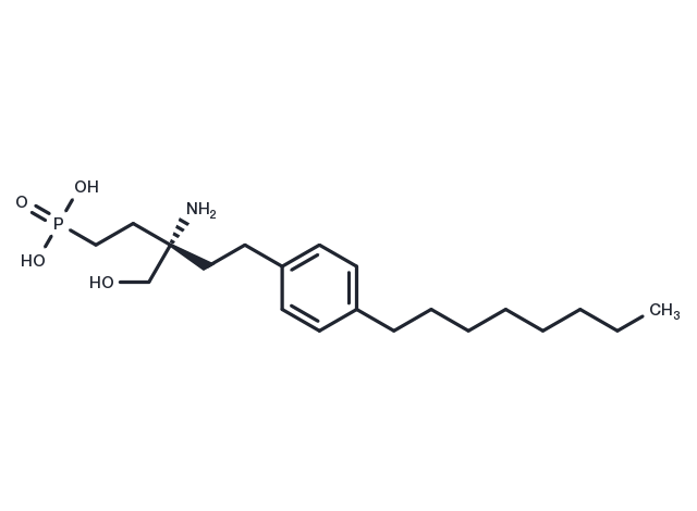(S)-FTY720-phosphonate Chemical Structure