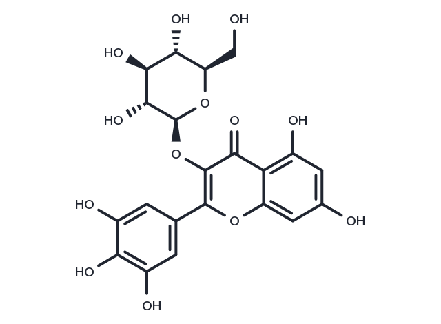 Myricetin 3-O-glucoside Chemical Structure