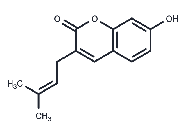 7-Hydroxy-3-prenylcoumarin Chemical Structure