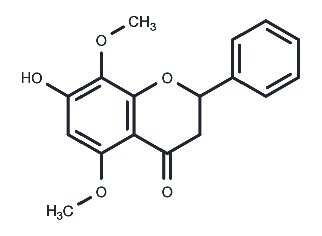 TargetMol Chemical Structure 7-Hydroxy-5,8-dimethoxyflavanone