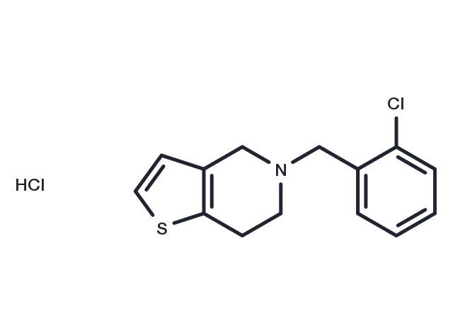 TargetMol Chemical Structure Ticlopidine hydrochloride