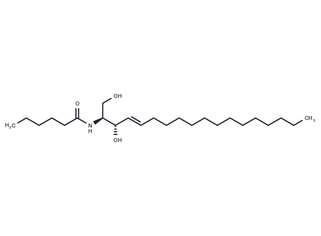 C6 L-threo Ceramide (d18:1/6:0) Chemical Structure