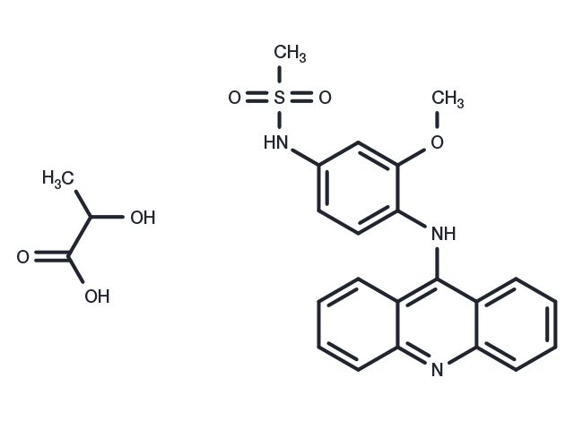 Amsacrine lactate Chemical Structure