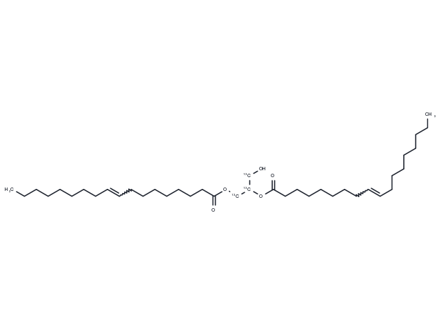 1,2-Dioleoyl-rac-glycerol-13C3 Chemical Structure