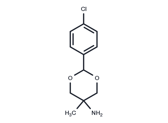 m-Dioxan-5-amine, 2-(p-chlorophenyl)-5-methyl- Chemical Structure
