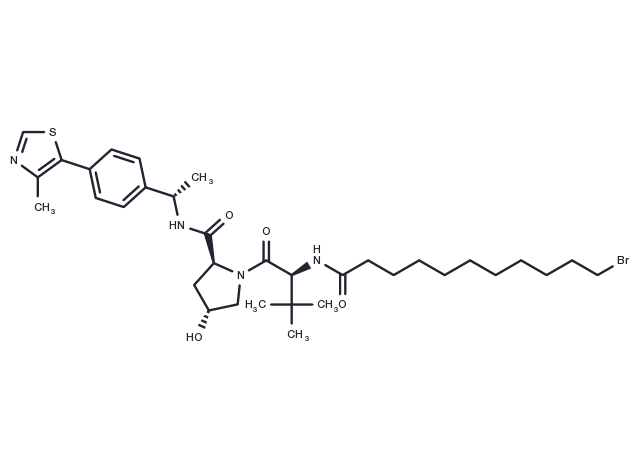 TargetMol Chemical Structure (S,R,S)-AHPC-Me-C10-Br