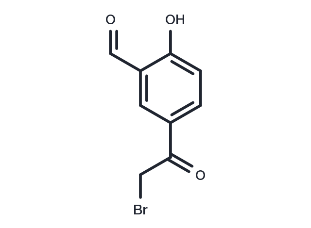5-(2-Bromoacetyl)-2-hydroxybenzaldehyde Chemical Structure