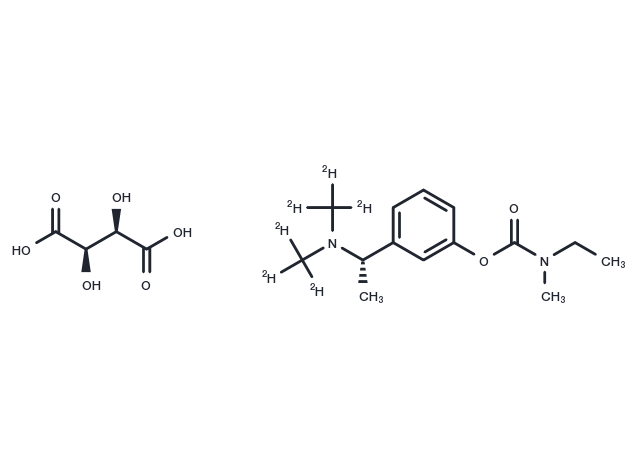 (S)-Rivastigmine D6 tartrate Chemical Structure