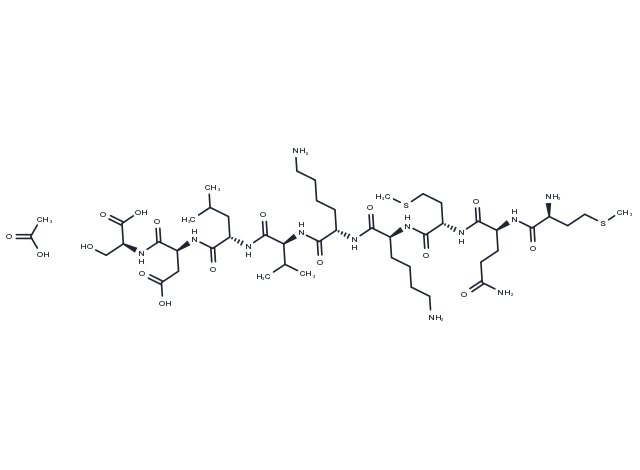 TargetMol Chemical Structure Anti-Inflammatory Peptide 1 Acetate