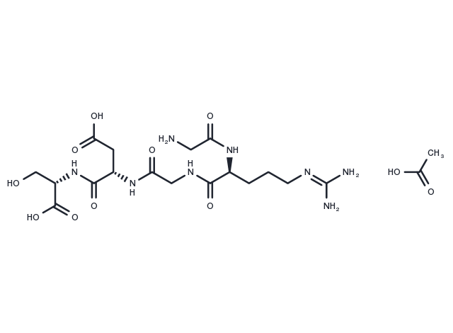 TargetMol Chemical Structure Gly-Arg-Gly-Asp-Ser acetate(96426-21-0 free base)