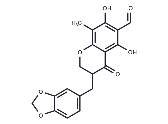6-Formyl-isoophiopogonanone A Chemical Structure