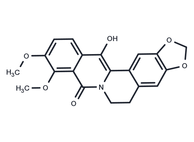 13-Hydroxyoxyberberine Chemical Structure