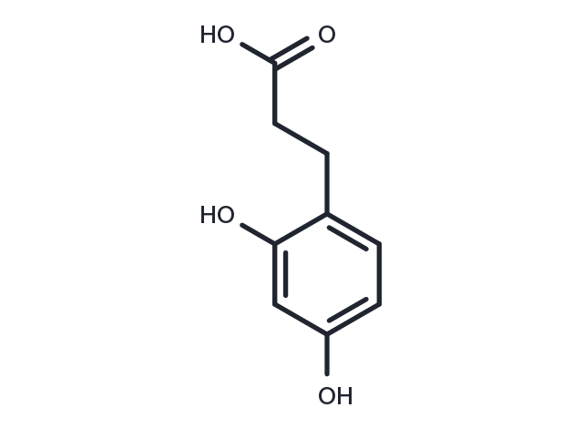 TargetMol Chemical Structure 3-(2,4-Dihydroxyphenyl)propanoic acid
