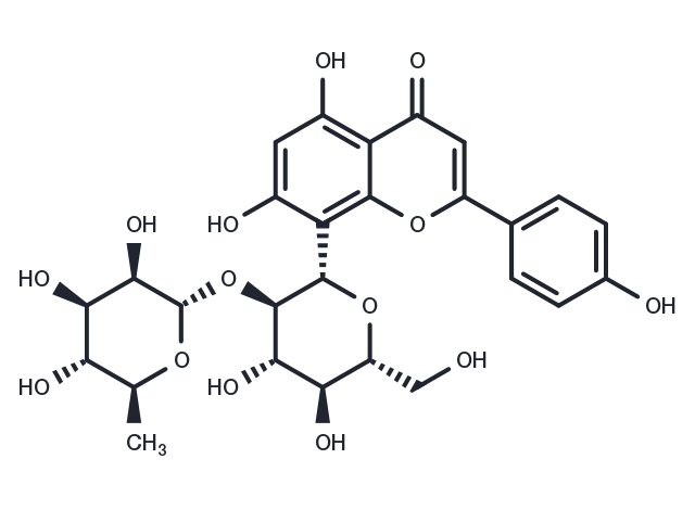 TargetMol Chemical Structure Vitexin-2"-O-rhamnoside