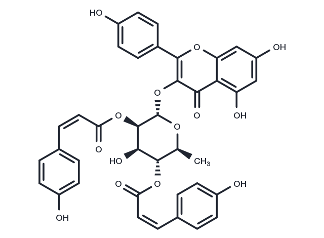 TargetMol Chemical Structure 2'',4''-Di-O-(Z-p-coumaroyl)afzelin