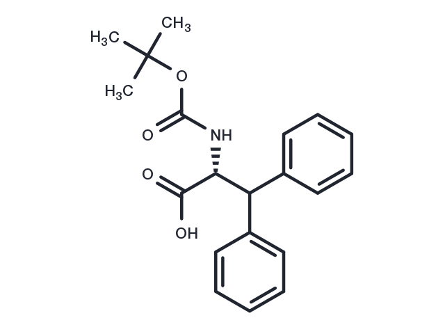 Boc-D-Ala(3,3-diphenyl)-OH Chemical Structure