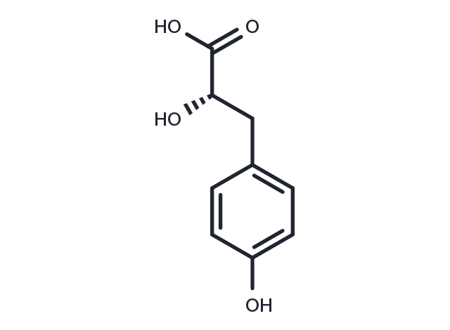 (S)-3-(4-Hydroxyphenyl)-2-hydroxypropionic acid Chemical Structure
