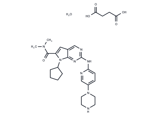 TargetMol Chemical Structure Ribociclib succinate hydrate