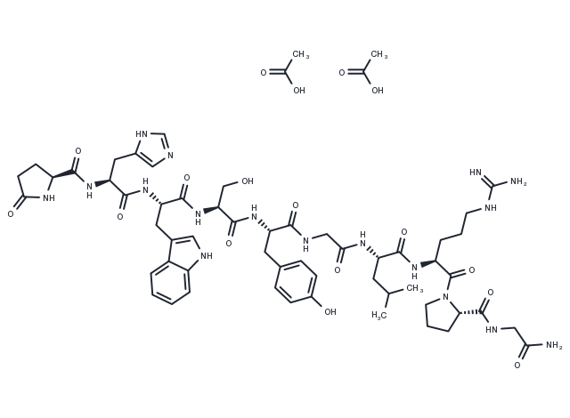 TargetMol Chemical Structure Gonadorelin Acetate (33515-09-2 free base)