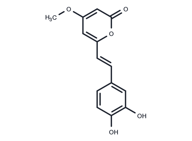 4,12-Dimethoxy-6-(7,8-dihydroxy-7,8-dihydrostyryl)-2-pyrone Chemical Structure