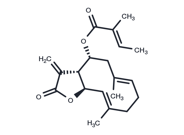 8beta-Tigloyloxycostunolide Chemical Structure