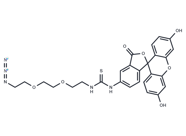 TargetMol Chemical Structure Fluorescein-thiourea-PEG2-azide