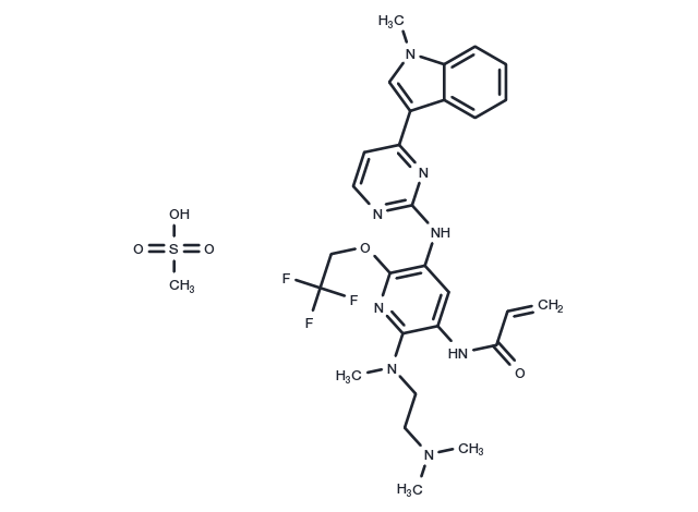 Alflutinib mesylate Chemical Structure