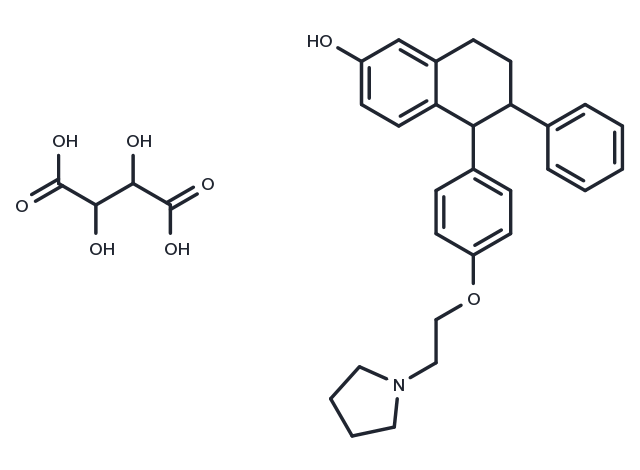 TargetMol Chemical Structure Lasofoxifene Tartrate